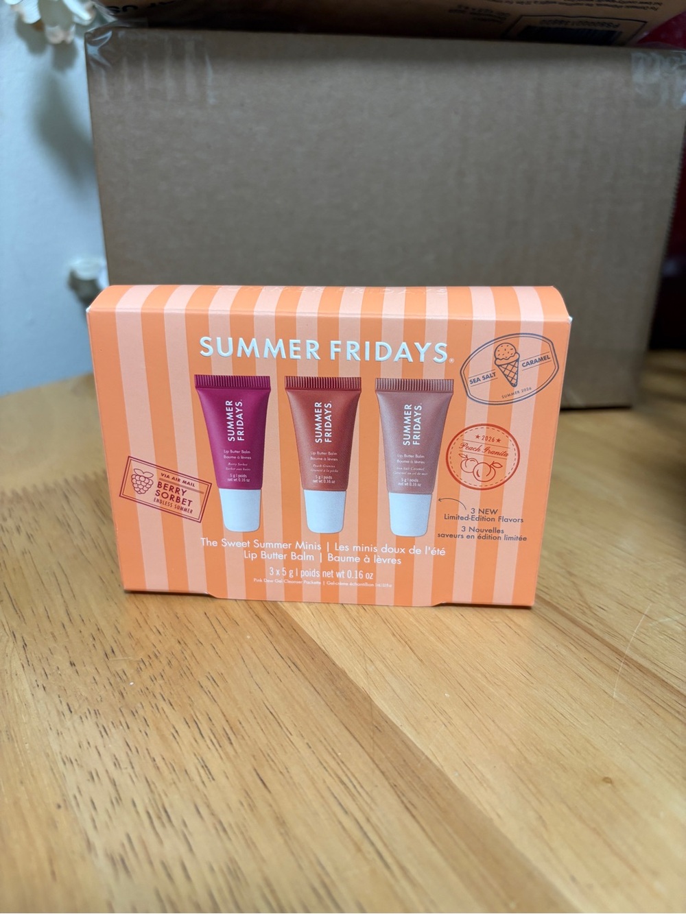 Summer Fridays~The Sweet Summer Minis LIMITED EDITION 3x0.16 oz BRAND NEW IN BOX